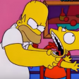 The Simpsons S22E14 - Homer-Bart - Why you! (choking)